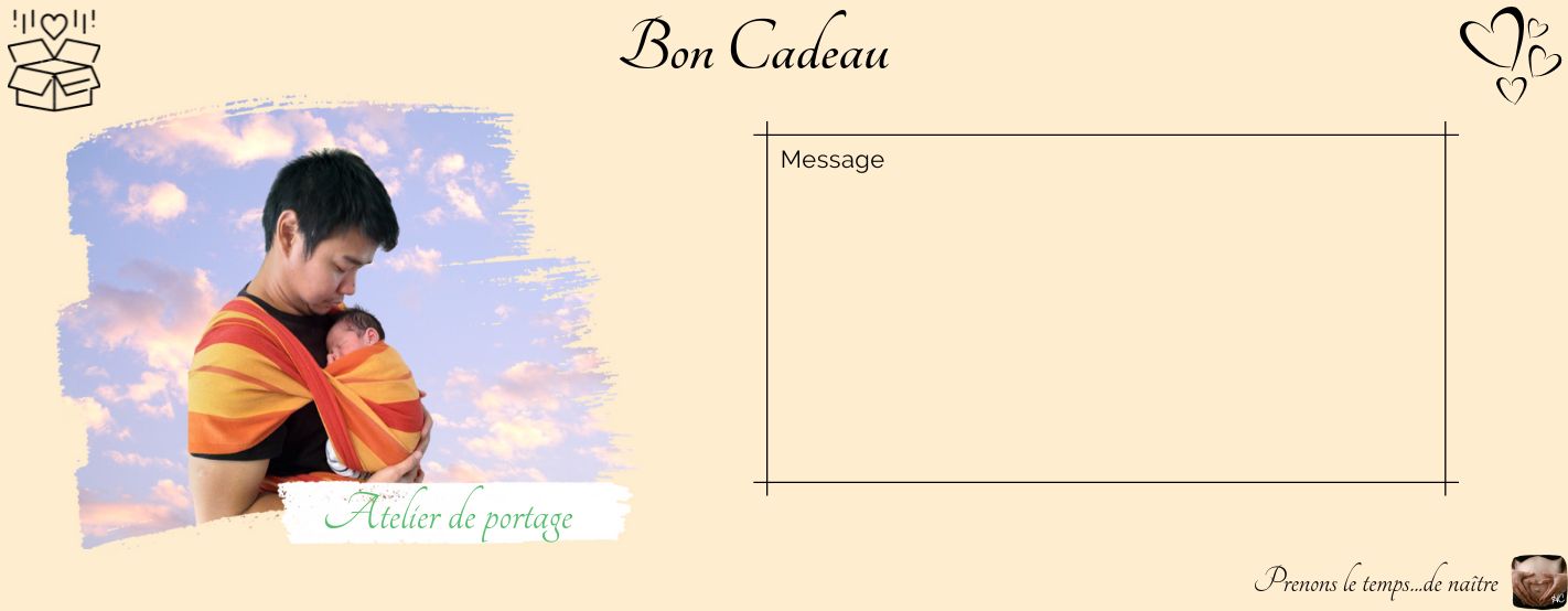 Bons Cadeaux atelier de portage
